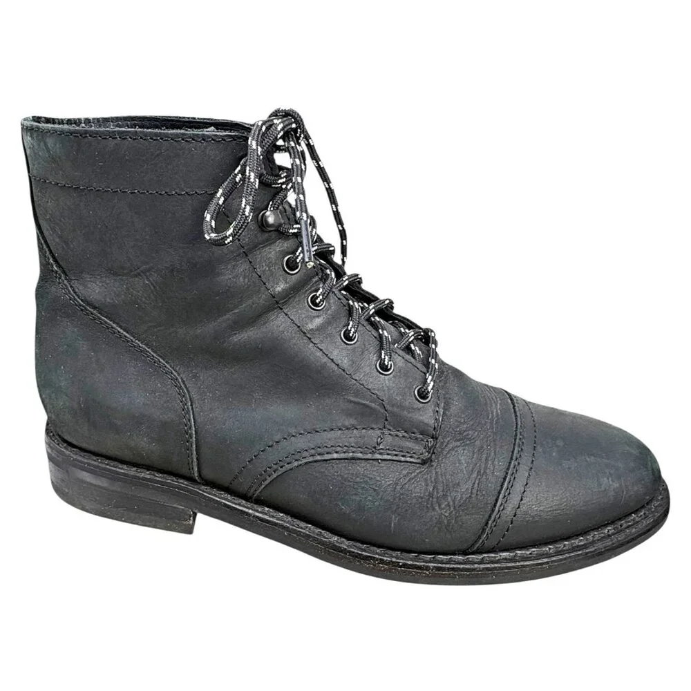 Thursday Boot Co‎ Captain Black Matte Leather Handmade Boots